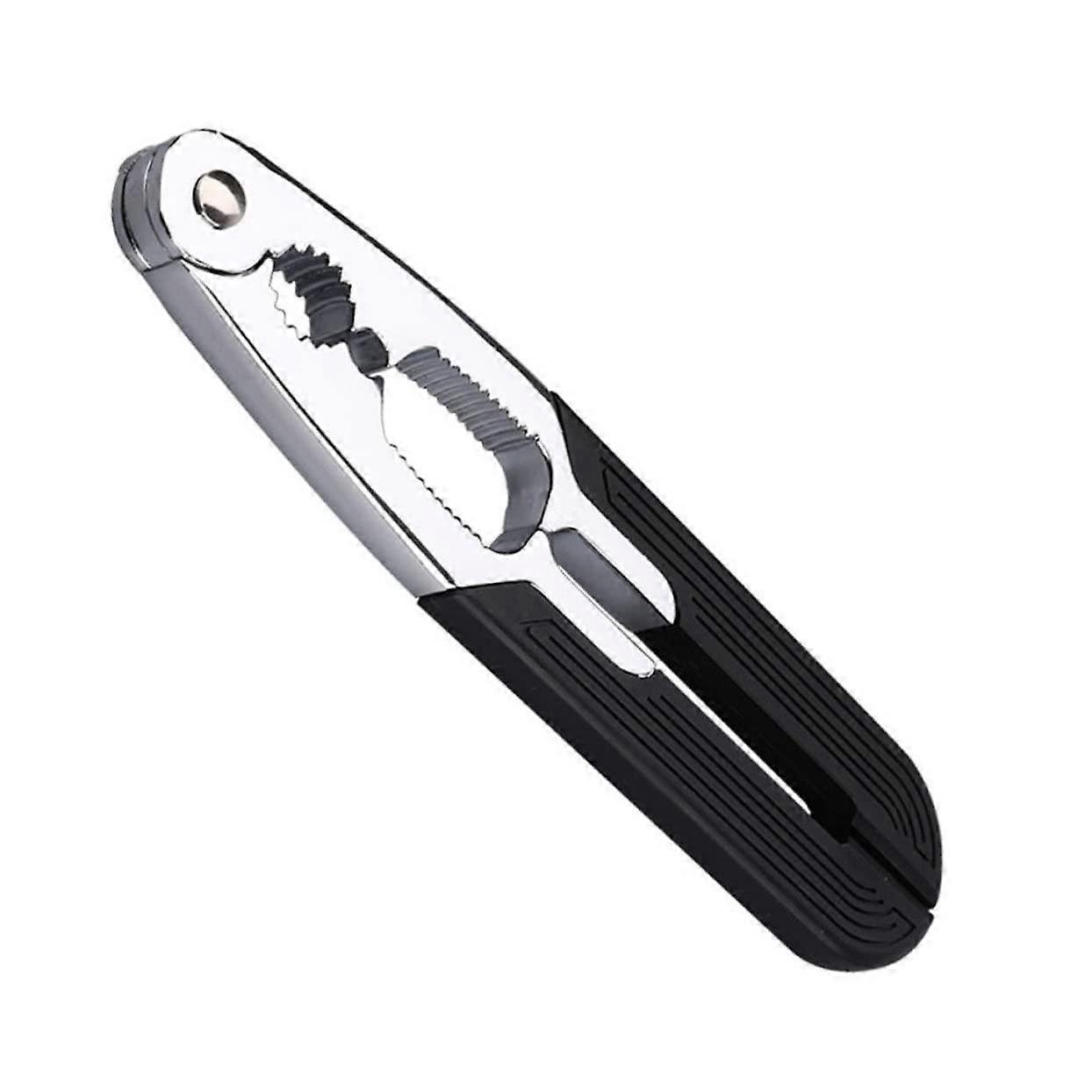 Heavy Duty Nutcracker with Ergonomic Grip, Stainless Steel Walnut and Pecan Opener, MultiSize Clamp