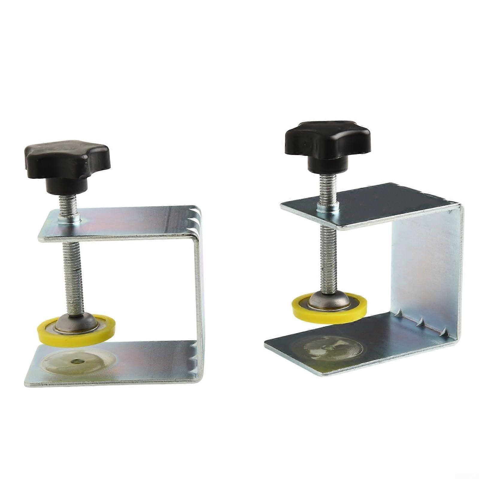 2PCS Drawer Front Installation Clamp, Cabinet Drawer Alignment Tool with Steel Clips for Precise Fit
