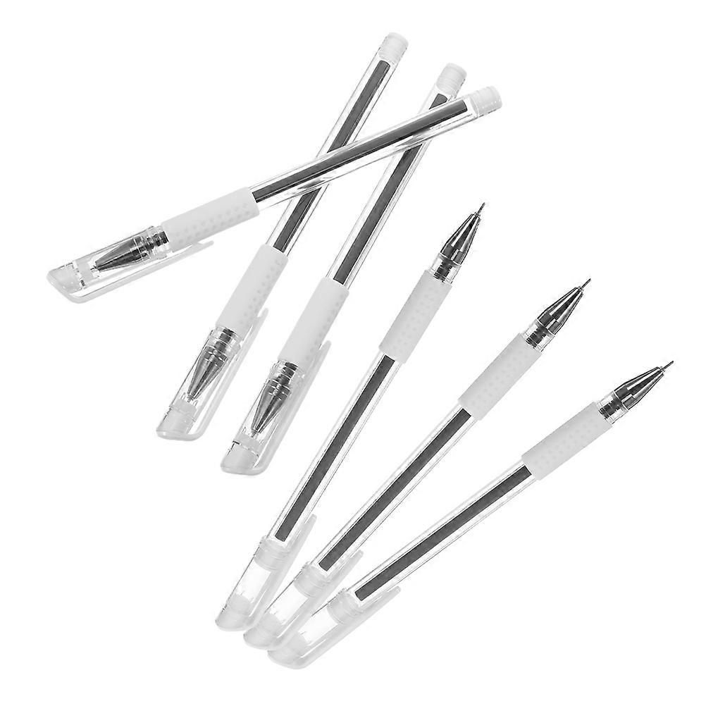 Eyebrow Tattoo Positioning Pen for Precise Makeup 6Pcs Splashproof Black Design