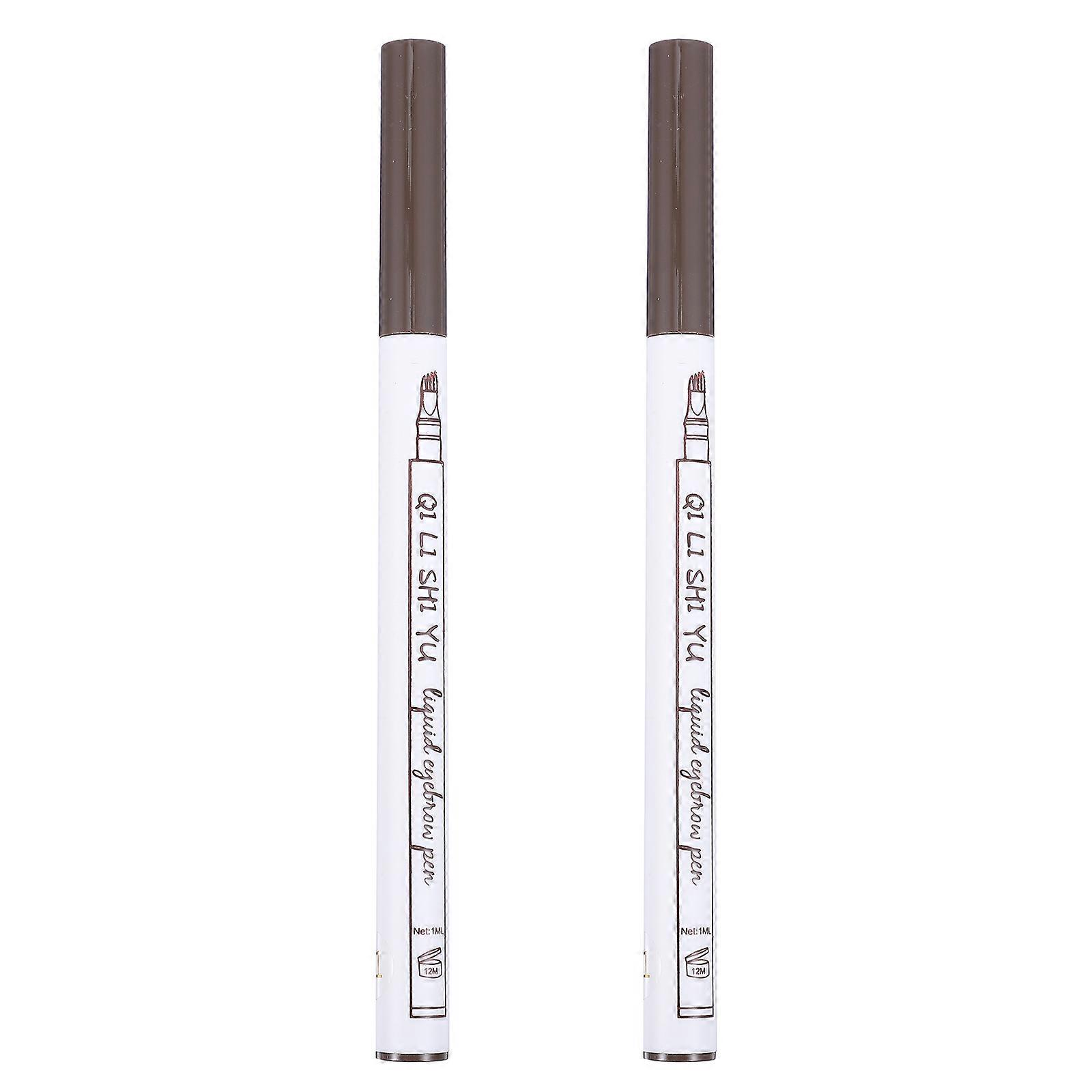 Waterproof Eyebrow Pen Microblading Makeup Pencil 2Pcs Set