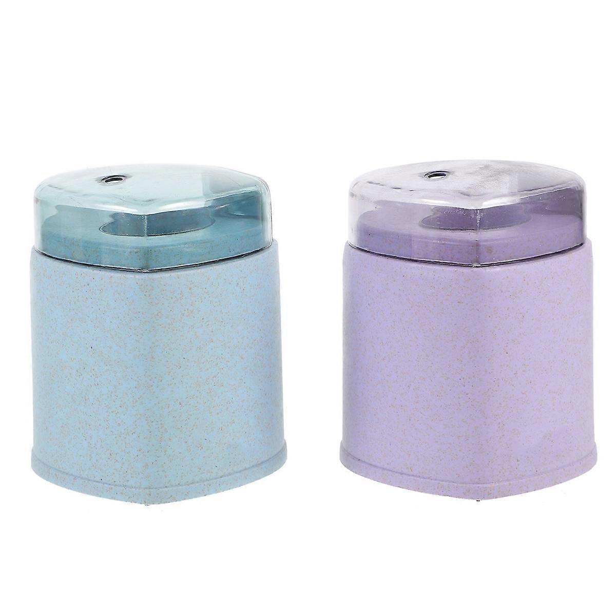 Picktooth Holder for Home Use 2Pcs Heart Shaped Toothpick Box for Table