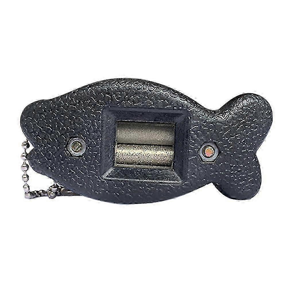 2025 Edge Blade Sharpener Two-sided Diamond Hand Pattern Knife Skate Sharpening Tool With Key Chain