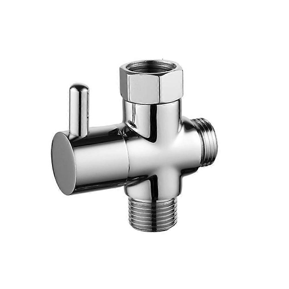 Shower Splitter Copper Water Separator for Bathroom with Silver