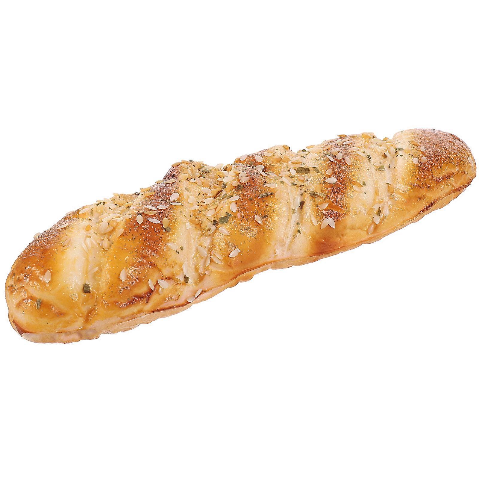 PU Artificial Bread Model Fake Bread for Decor 1 Piece