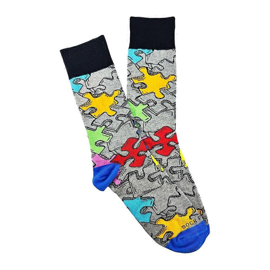 Jigsaw Puzzle Pattern Socks from the Sock Panda