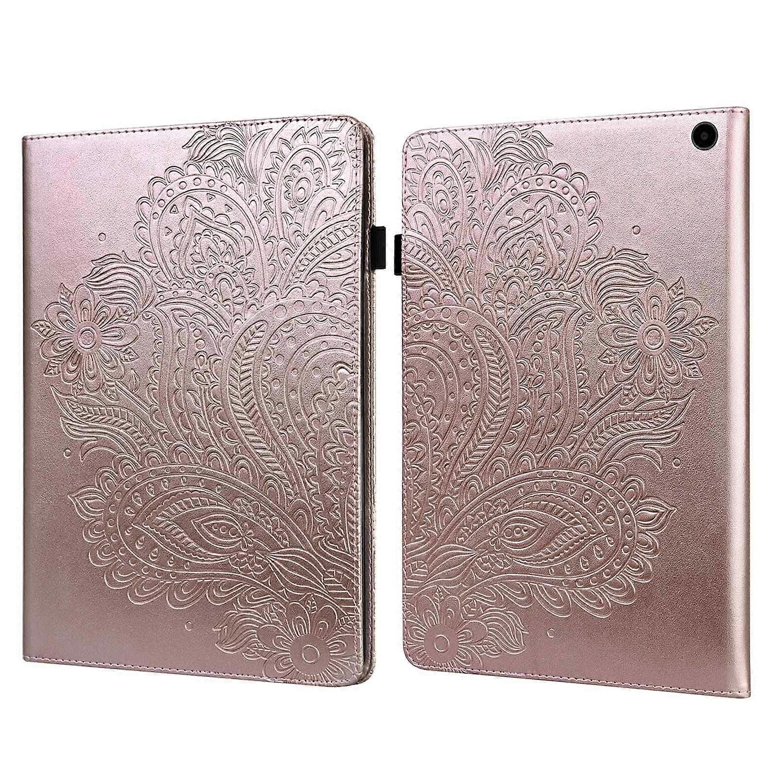For Amazon Fire Max 11 PU Leather Tablet Case Card Holder Pattern Imprinted Stand Protective Cover