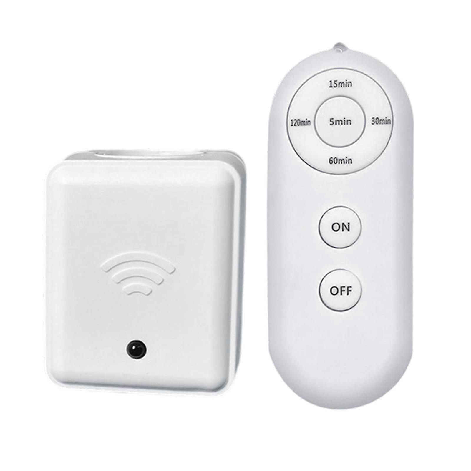 Wireless Remote Controlled E27 Light Socket Timer Switches 5 Programmable Setting for Energy Efficient Lighting UK Plug Multicolor