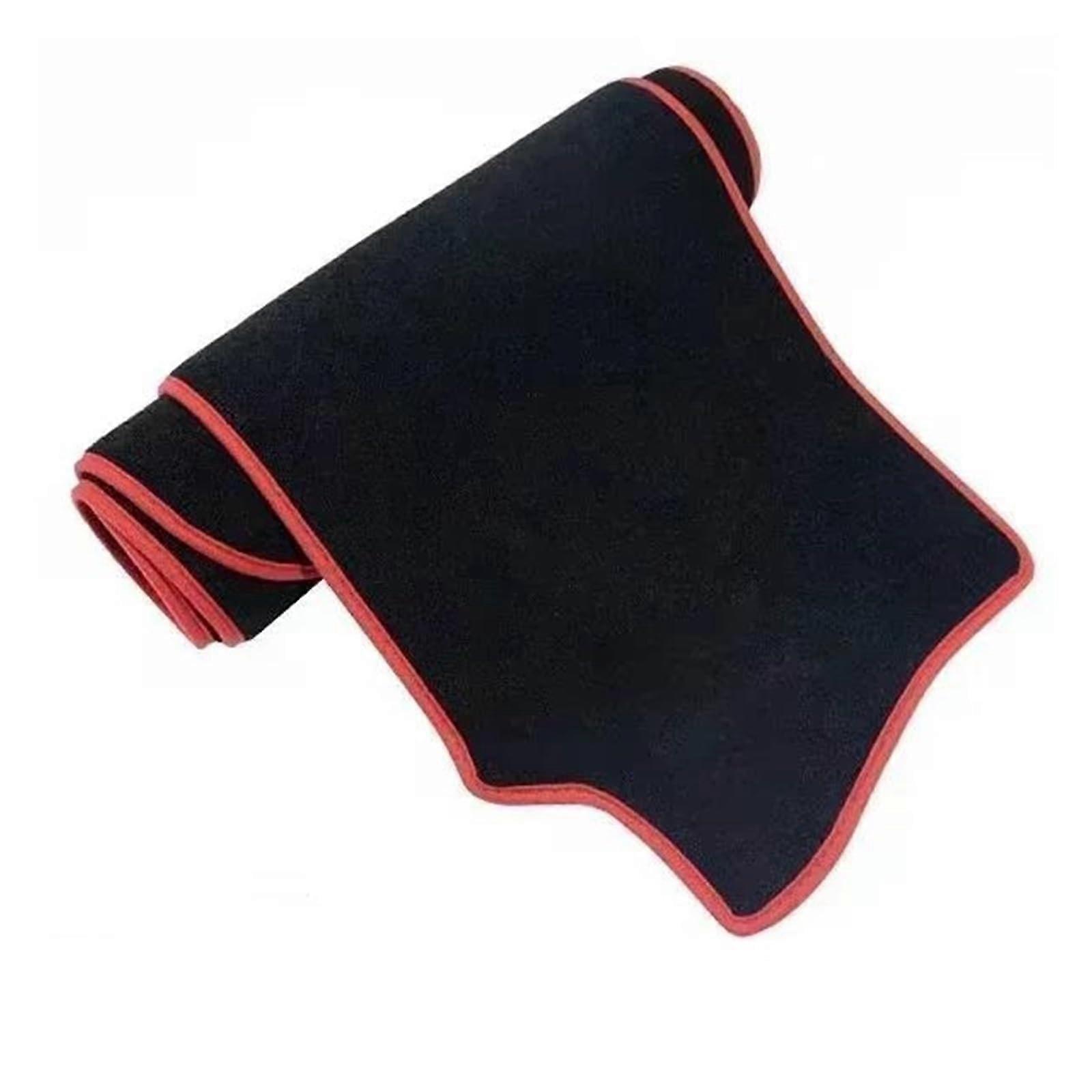 Dashboard Cover Mat Sun Shade Polyester Protector Red for Ford Explorer 20202023 LHD