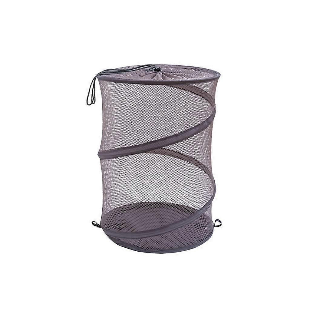 Foldable Grey Laundry Basket Large Capacity Clothes Hamper for MultiPurpose Storage