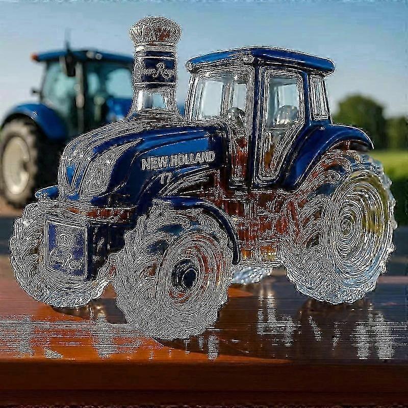 Tractor shaped whiskey bottle 10 oz empty novelty