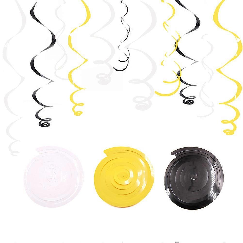 Dangling Spiral Hanging Decorations Engineering Truck for Party 24Pcs Set