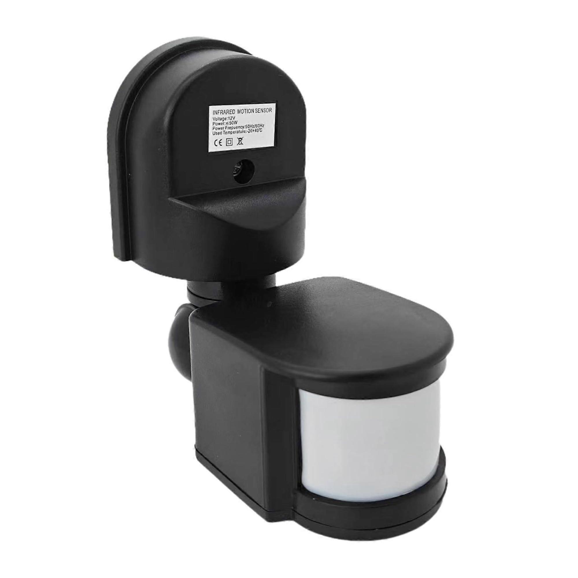 12V Waterproof PIR Motion Sensor Light Switch with Adjustable Range for Outdoor Dusk to Dawn