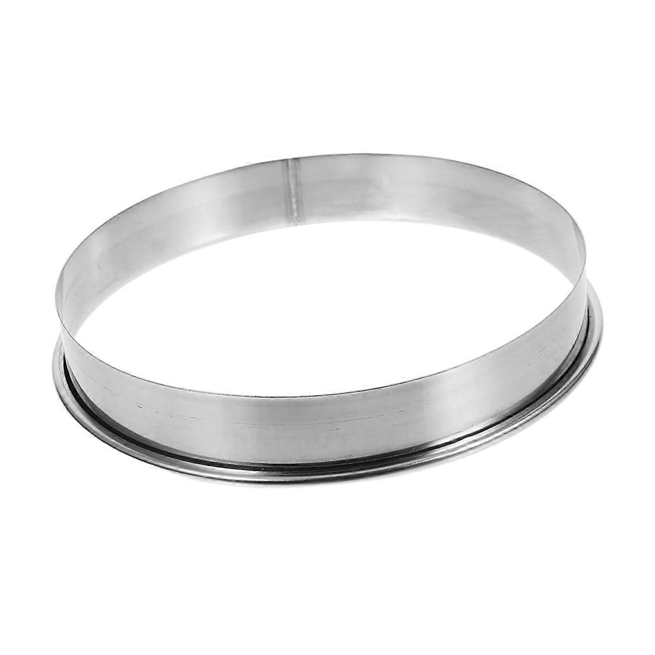 Pizza Ring Stainless Steel Baking Ring for Even Topping Placement Multiuse EasyClean Tool