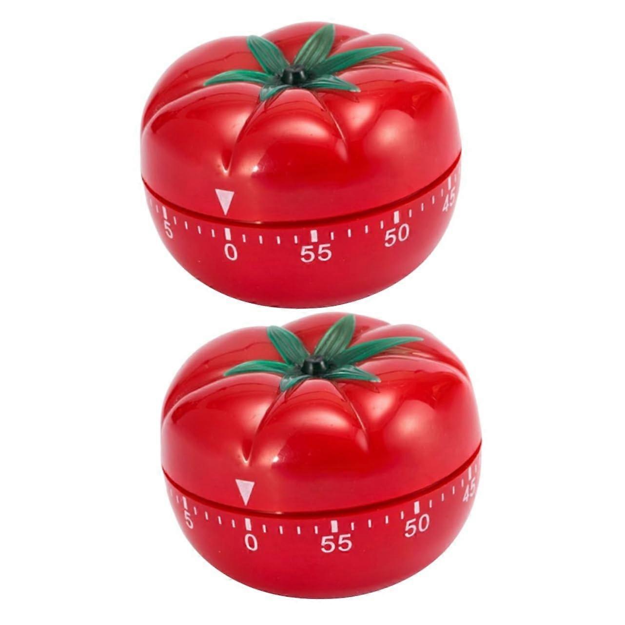 2pcs Fruit Shaped Kitchen Timer Mechanical Countdown for Baking Cooking Home and Restaurant