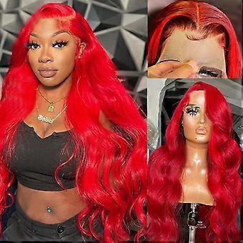 13x4 HD Transparent Lace Front Wig Virgin Brazilian Body Wave Glueless Pre Plucked 180% Density