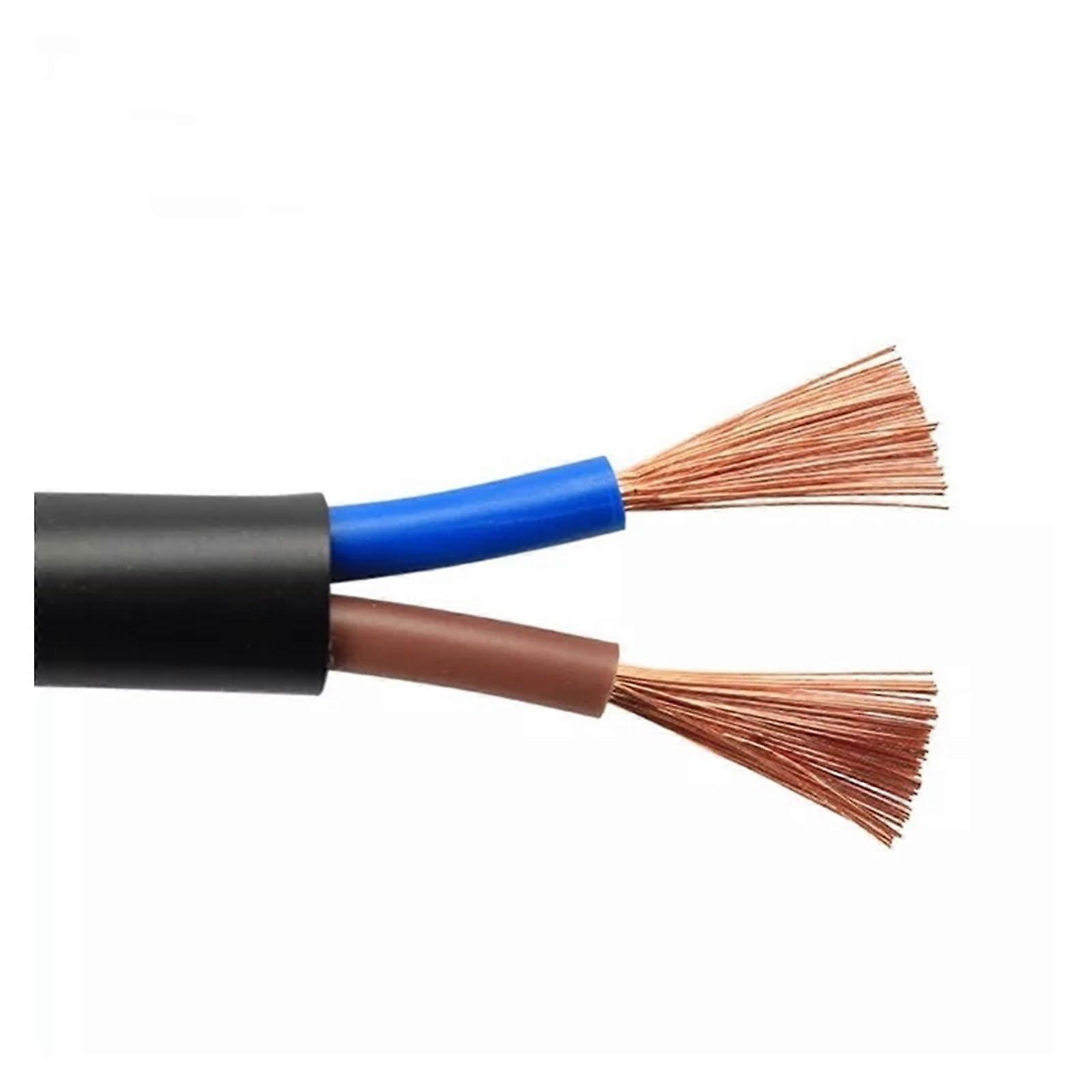 Copper Electrical Wire Power Cable 5m 2 Core 17AWG PVC Insulated Flexible  Conductivity
