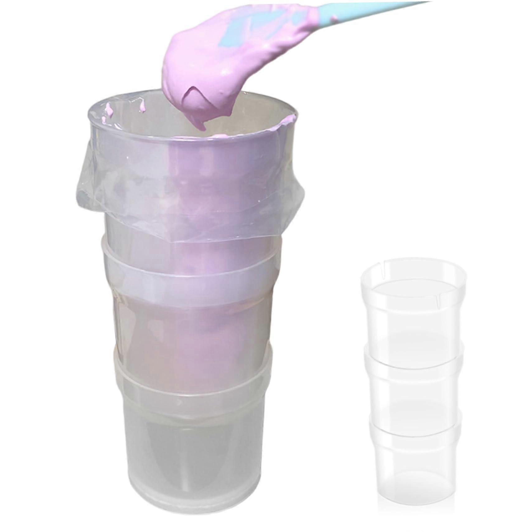 Piping Bag Holder with Stable Wide Base, FoodGrade Plastic Stackable Cake Decorating Stand for Bakers