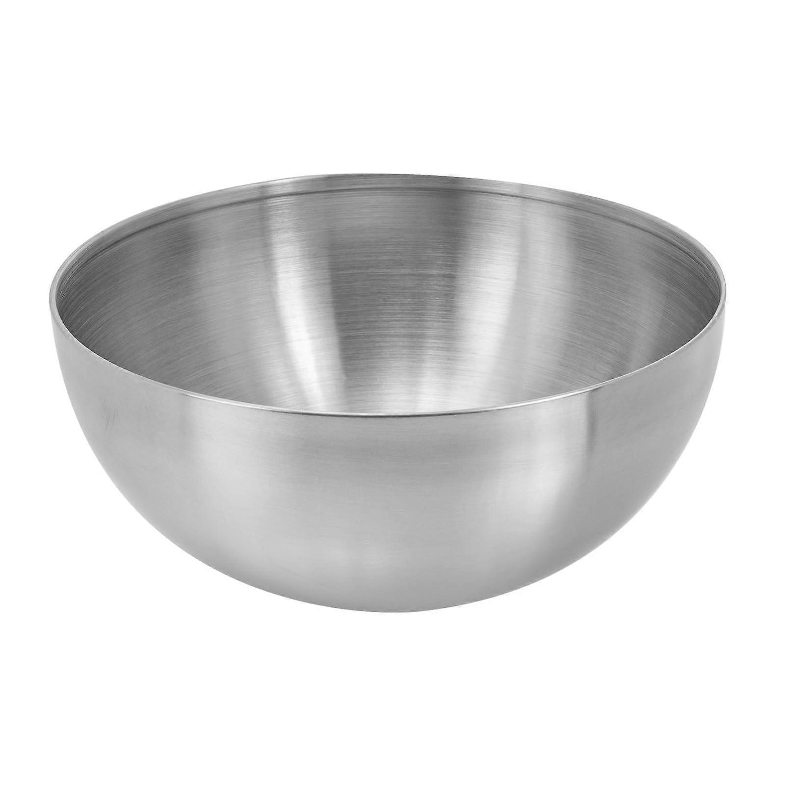 Stainless Steel Mixing Bowl Durable Easy Clean Versatile Food Storage Kitchen Container Silver