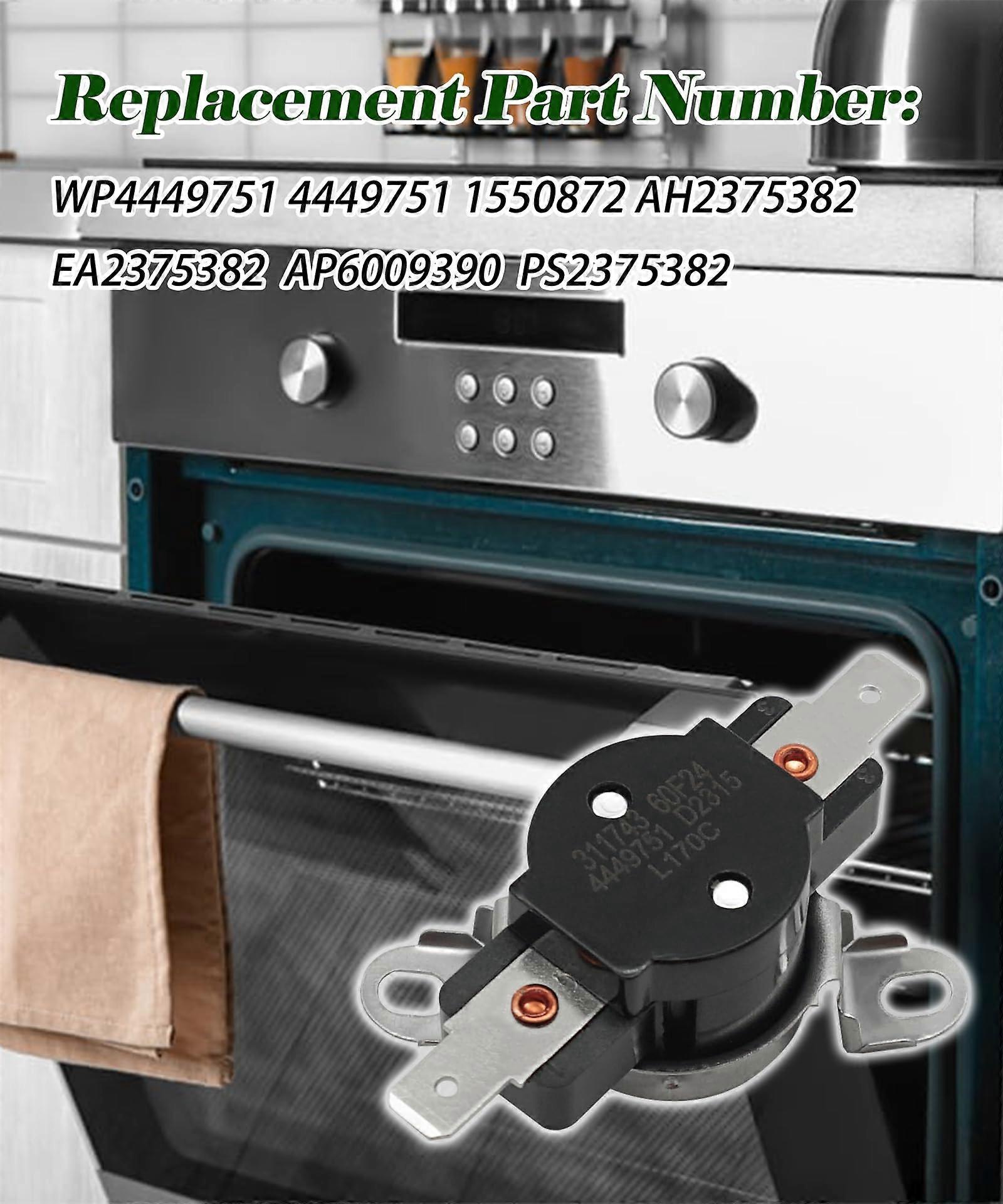 WP4449751 Oven Limit Thermostat for Whirlpool Range, Reliable Temp Control, Easy Installation