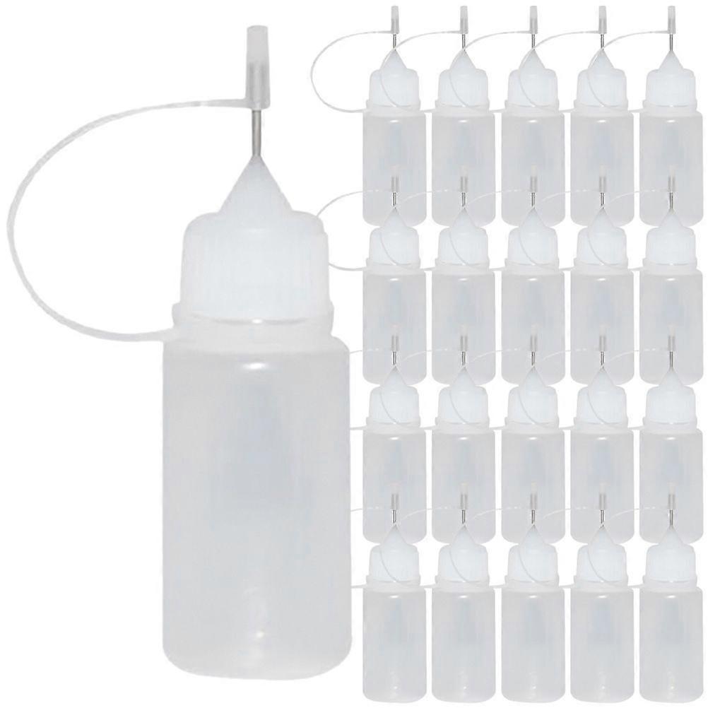 30Pcs Empty Needle Tip Glue Bottle Applicator Precision Tip Glue Applicator Bottle for Oil Ink Paint