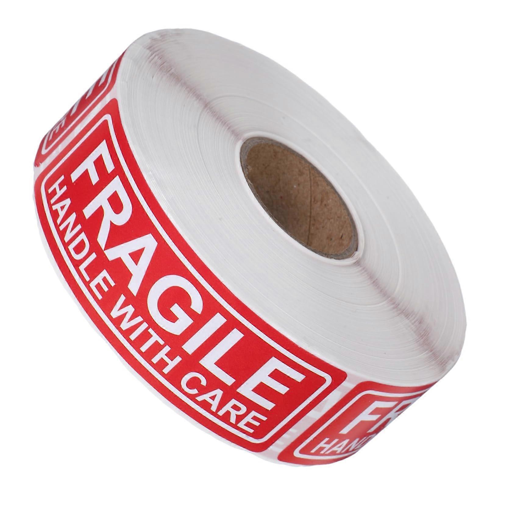 Fragile Stickers for  Boxes with Strong Adhesive Handle With Care Labels Red