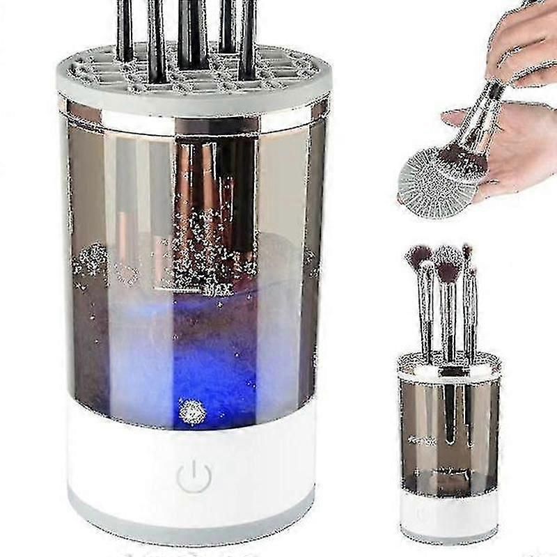 electric makeup brush cleaning tool with mat