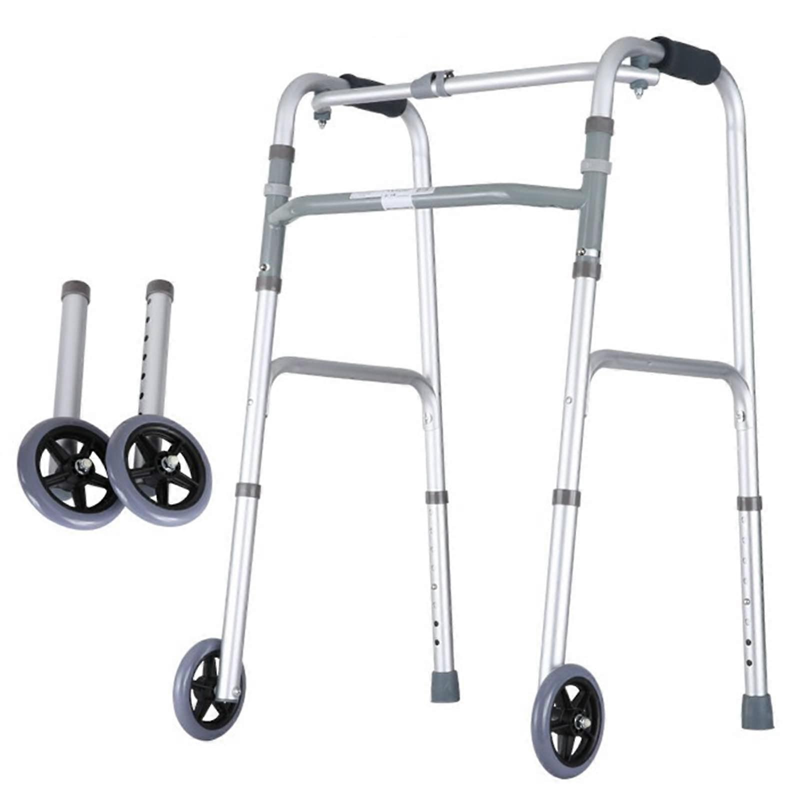 Walker for Seniors Lightweight Folding Walker Adjustable Height with Armrest Support for Elderly