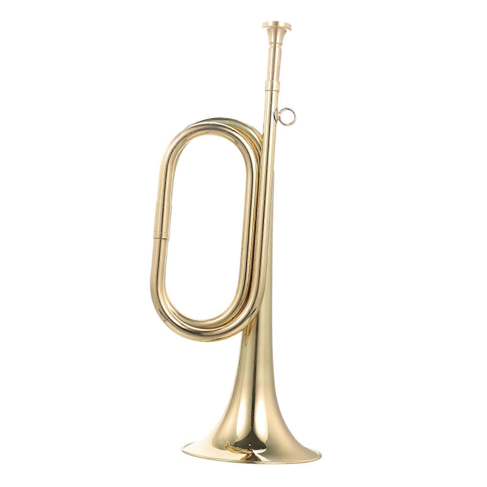 Beginner Trumpet Bugle with Clear Crisp Tone, Lightweight Copper for Students and Orchestra