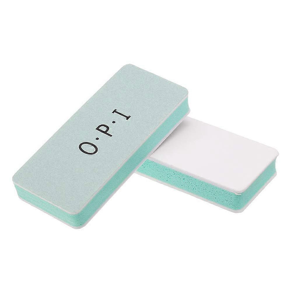 Professional DualSide Nail Buffer Block and File Sponge for Manicure White and Blue