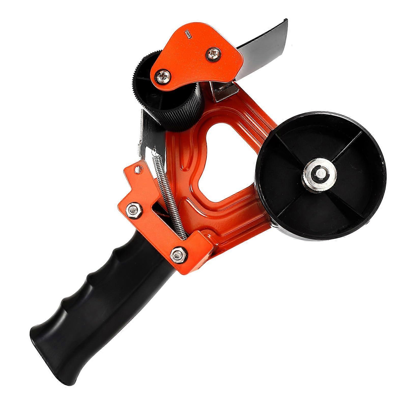 Tape Dispenser with Cutter, Ergonomic Grip for  Boxes and Moving, Compact Manual Design