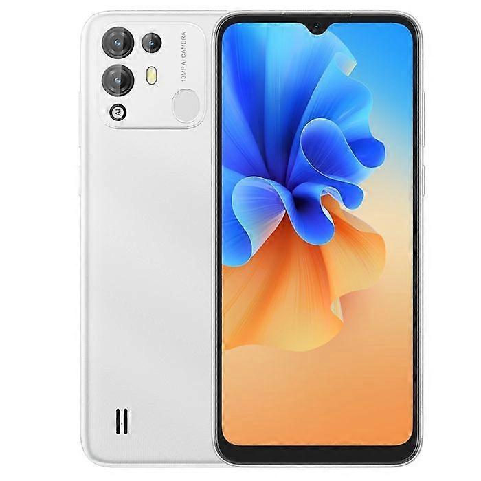 Smartphone Dual SIM com tela IPS de 6,5 polegadas, Android 11, ROM de 256 GB, branco, YONIS