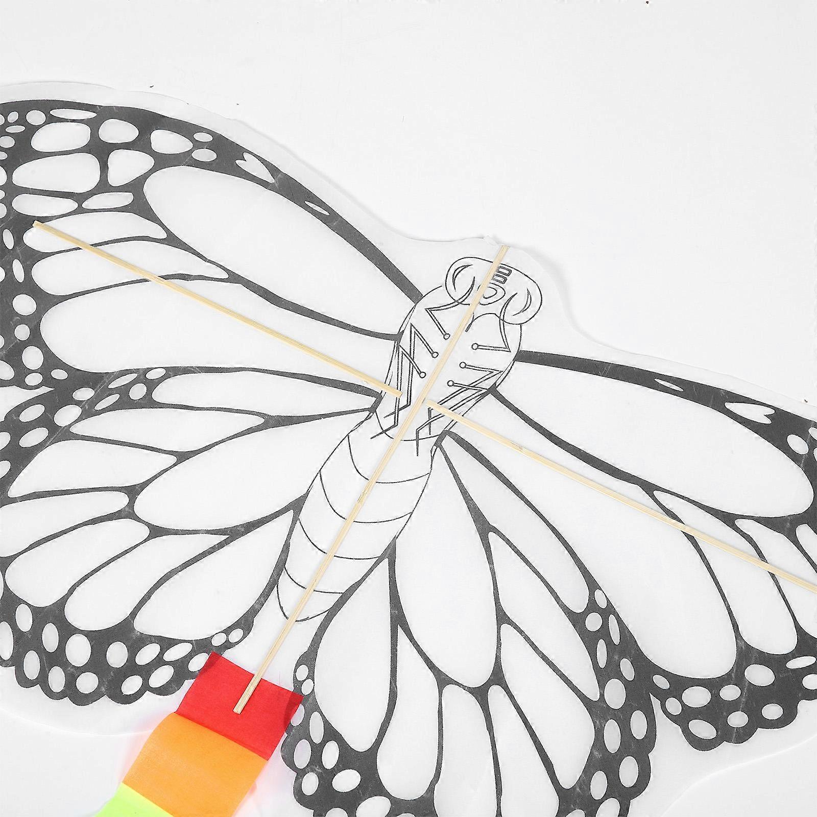 DIY Butterfly Kite Material Kit for Kids Interactive Painting 1Set