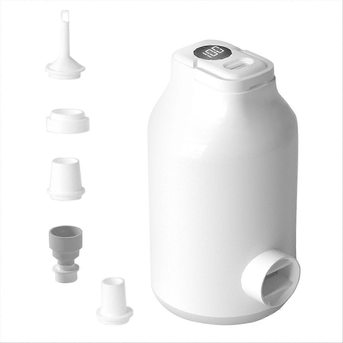 Portable Air Pump Camping Lantern Mini Electric Air Pump White