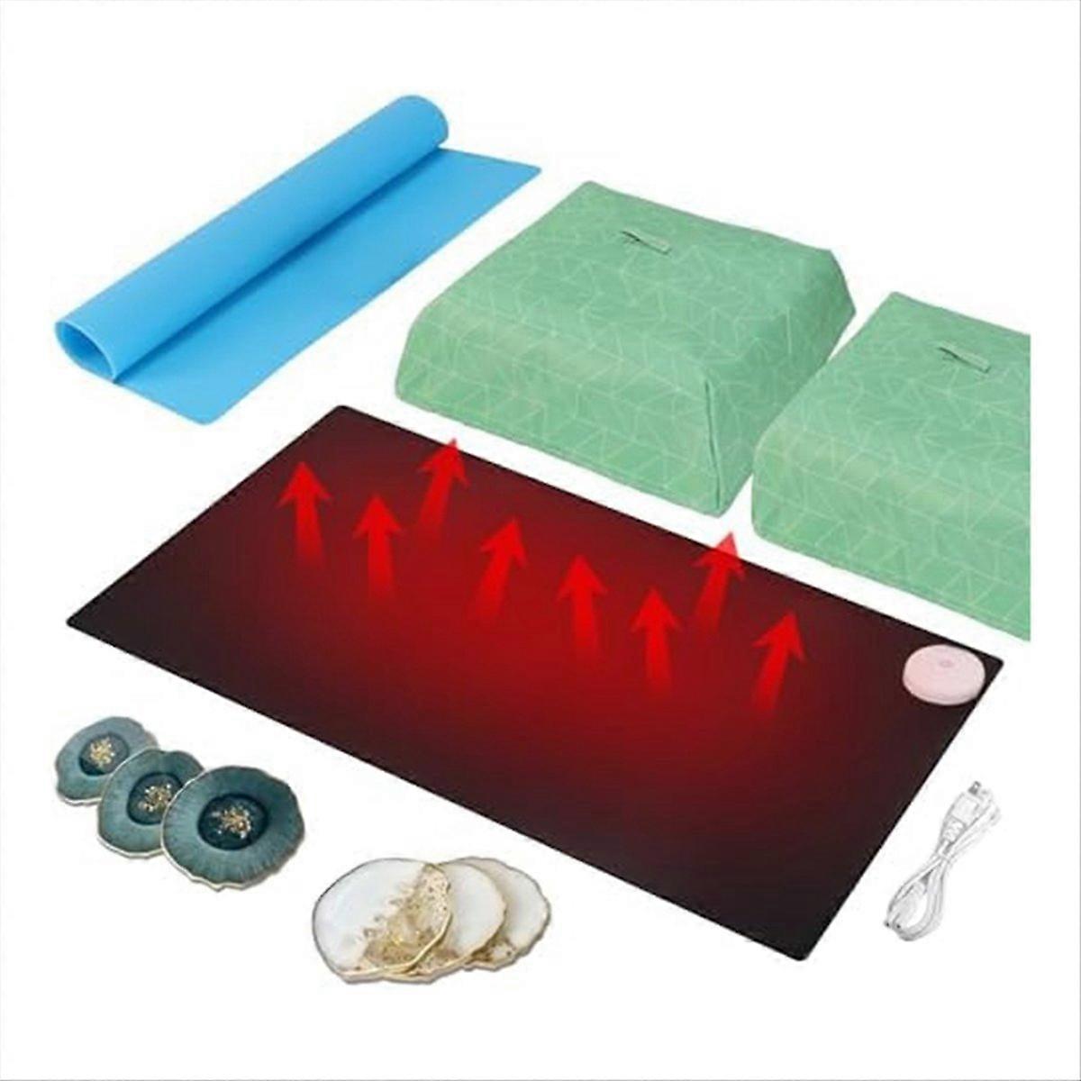 Resin Heating Pad, Fast Resin Curing Machine with Timer and Lid