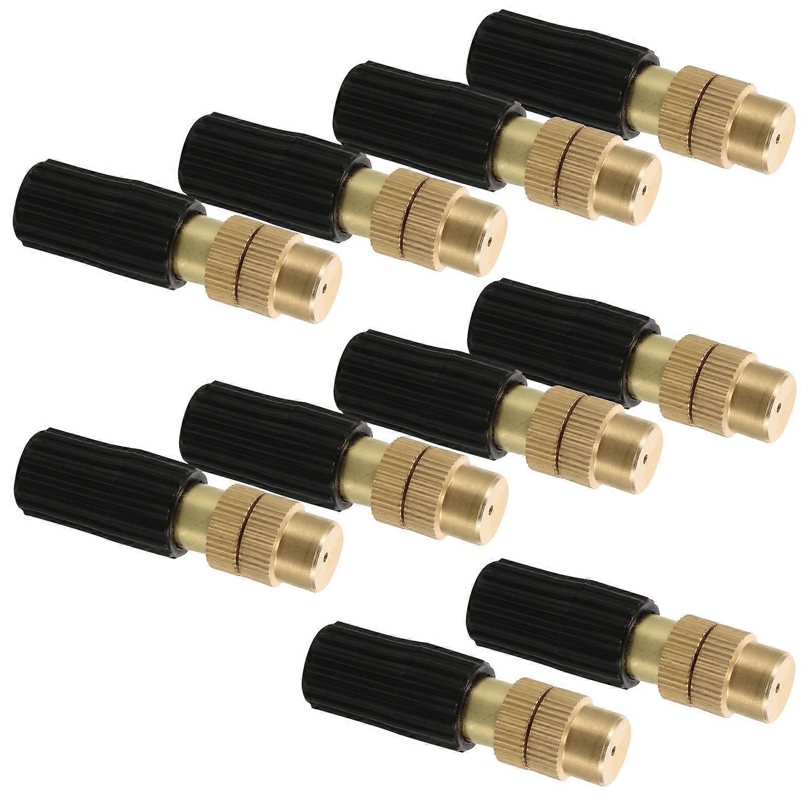 Copper Irrigation System Nozzles Adjustable Spray Nozzles 10Pcs Set