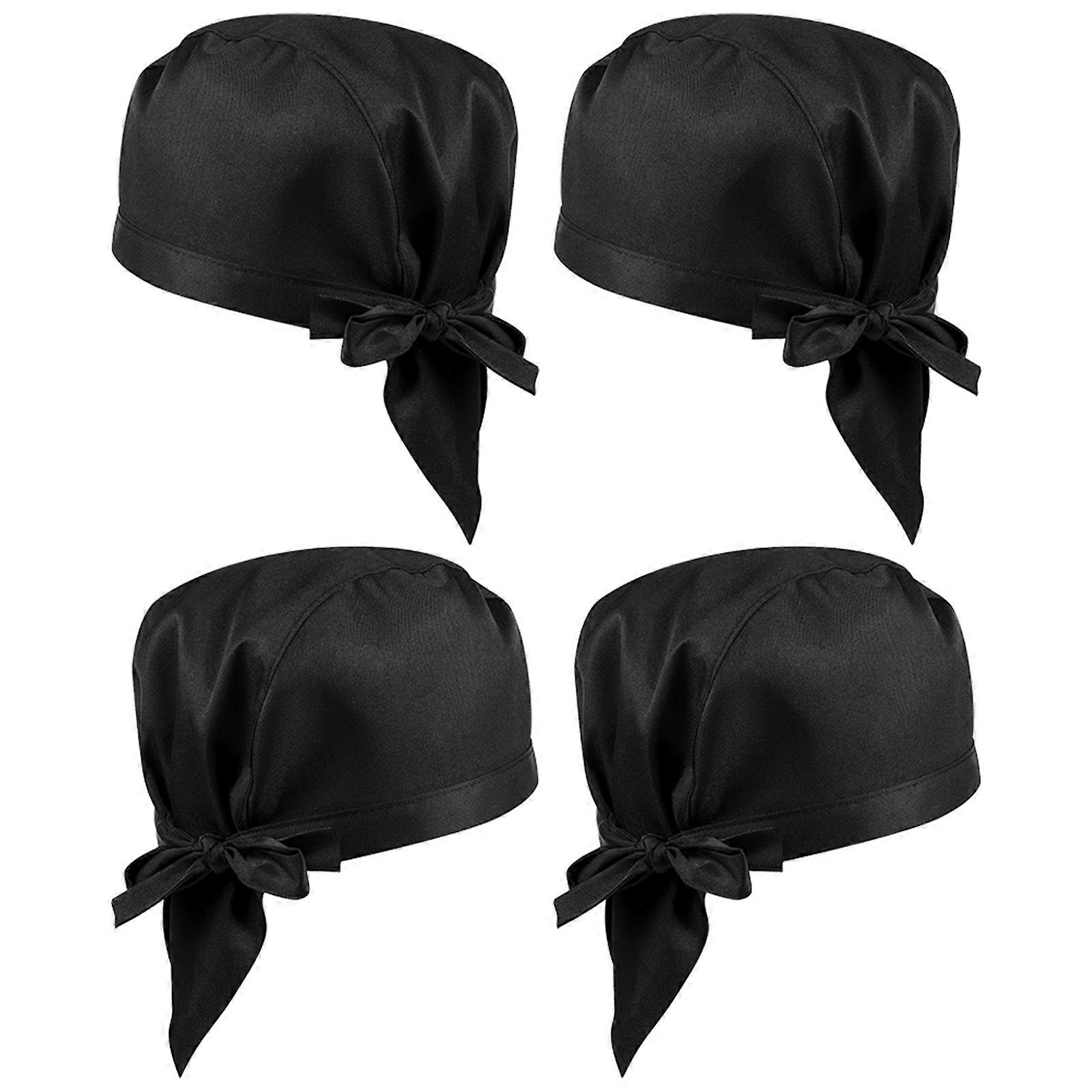 Restaurant Cook Hat Breathable Chef Hats for Cooking Work 4Pcs