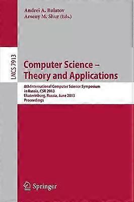 Computer Science - Theory And Applications 8th International Computer Science S - Springer Nature B.V - Paperback - English Book