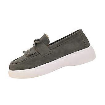 Mocasines de cuero Willtoo para mujer, ortopédicos, sin cordones, de ante, ligeros, transpirables y elegantes.
