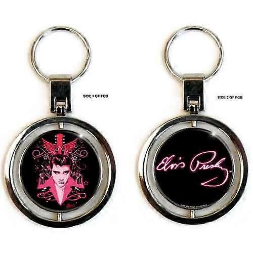 Elvis Presley Keyring Lets Face It Spinner Keychain