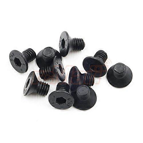 3x5mm Flat Head Hex Screws 10Pack Flush Mounting Design Secure Hex Socket Drive
