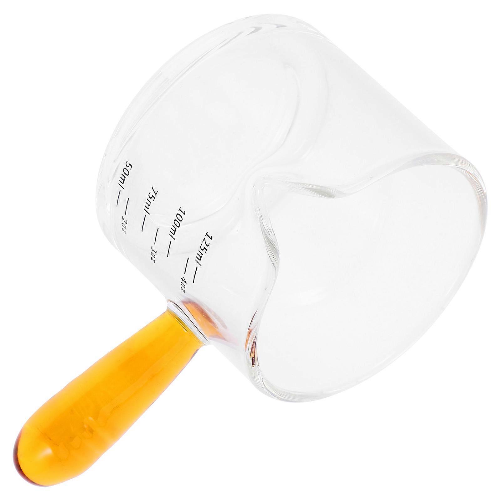 Glass Espresso Measuring Cup Milk Pitcher for Measure Multi Function