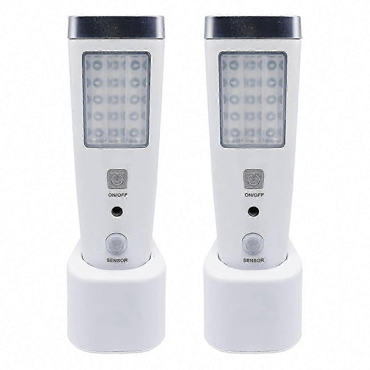 4-in-1 Motion Sensor Wall Light with Power-Off LED Flashlight, EU Plug