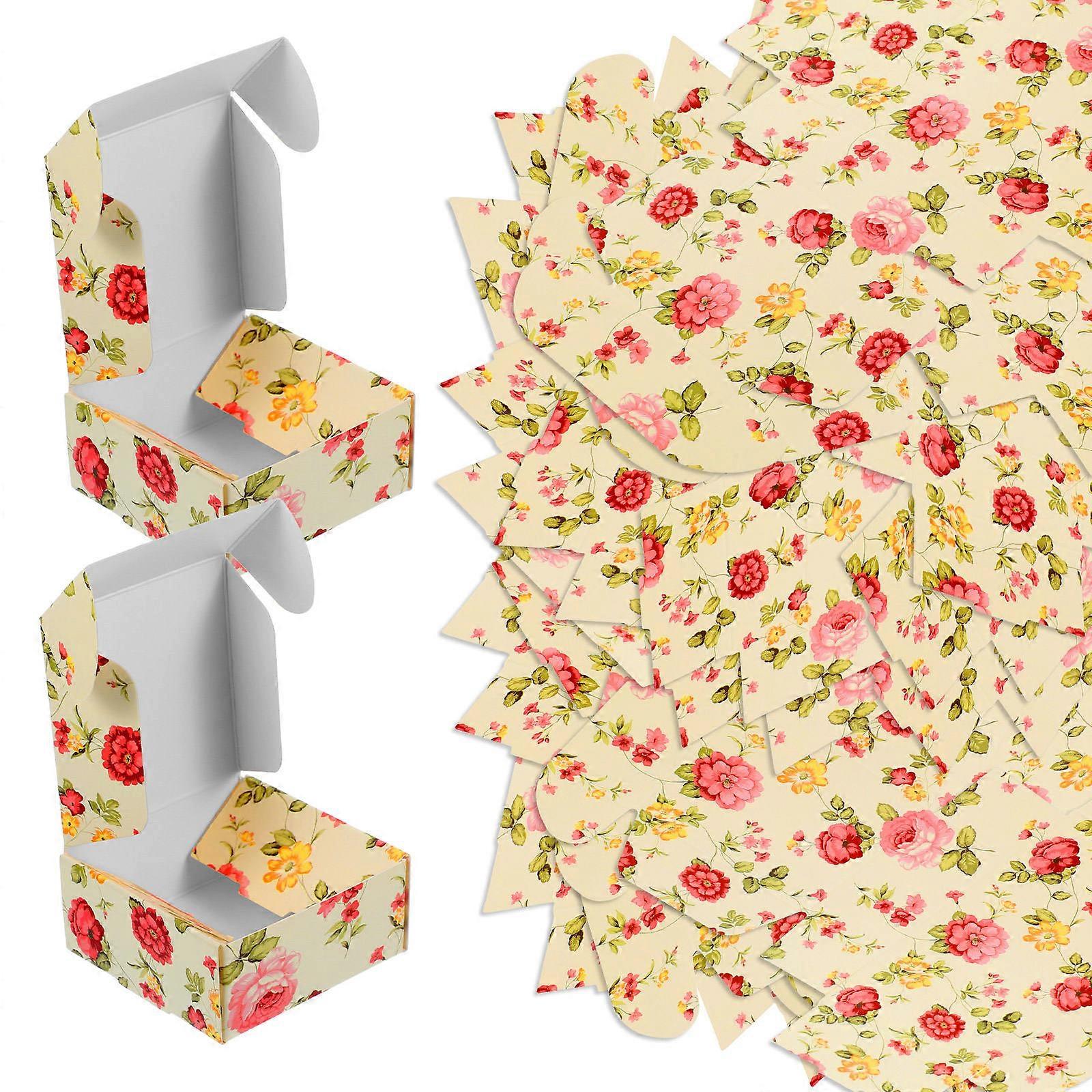 30pcs Handmade Soap Packing Boxes Square Shape Storage Box Candy Gift Boxes