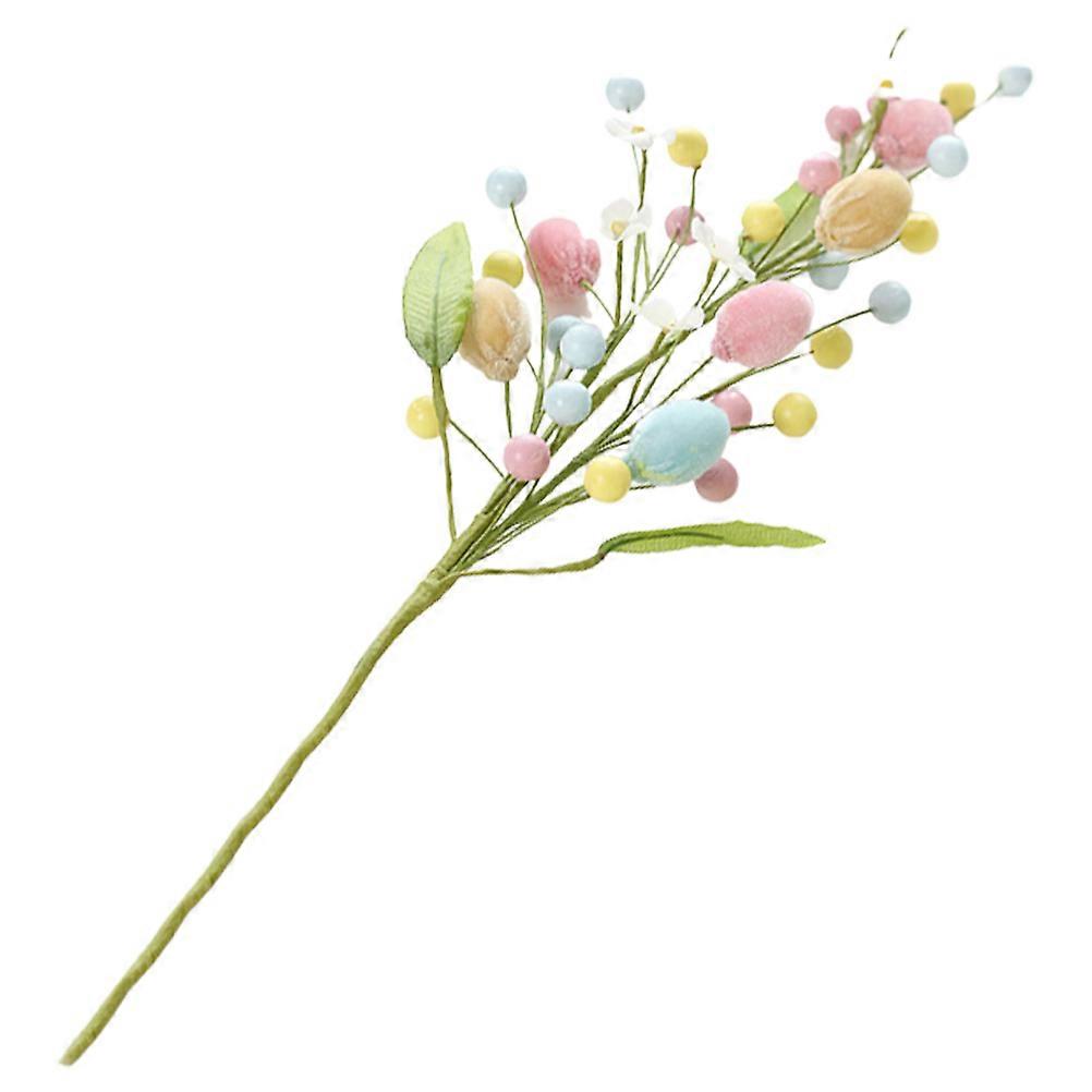 Artificial Easter Twig Branch for Decoration Multi Color Plastic Material
