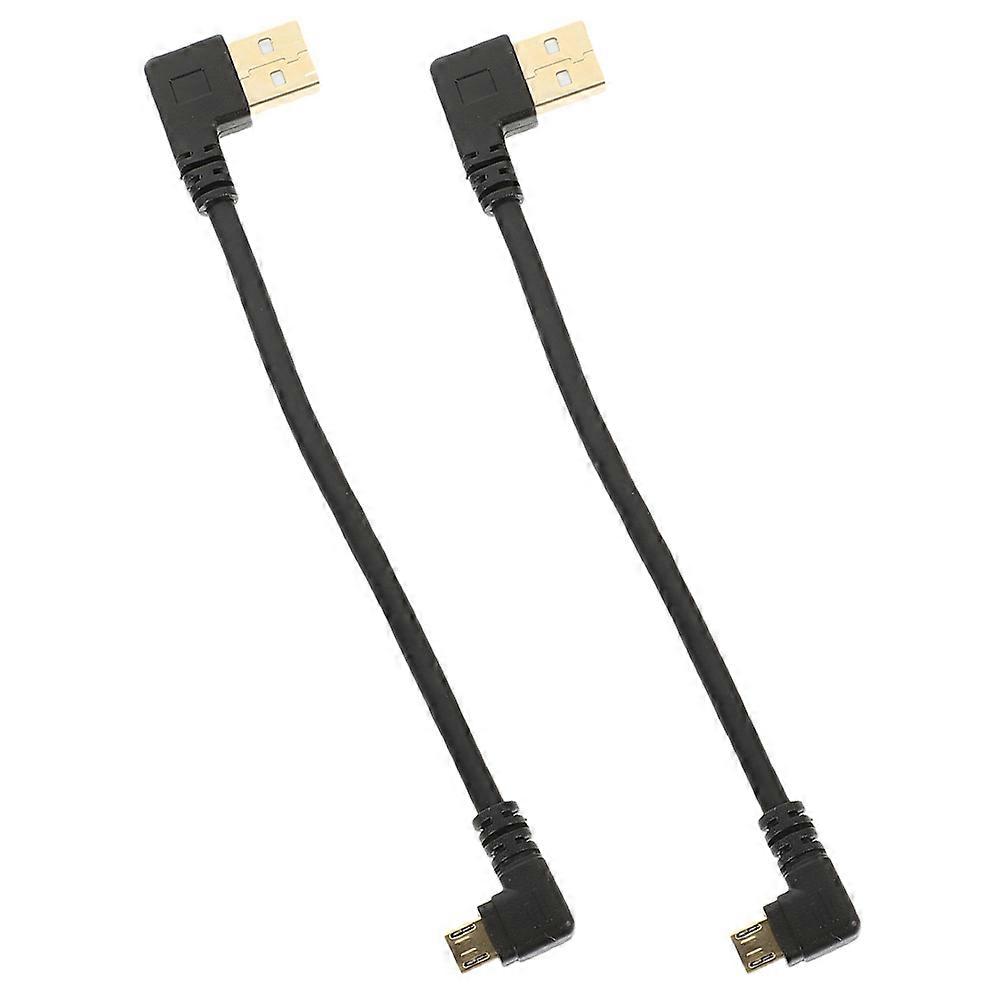USB Cable Micro USB Short Cable for Data Transfer 2Pcs