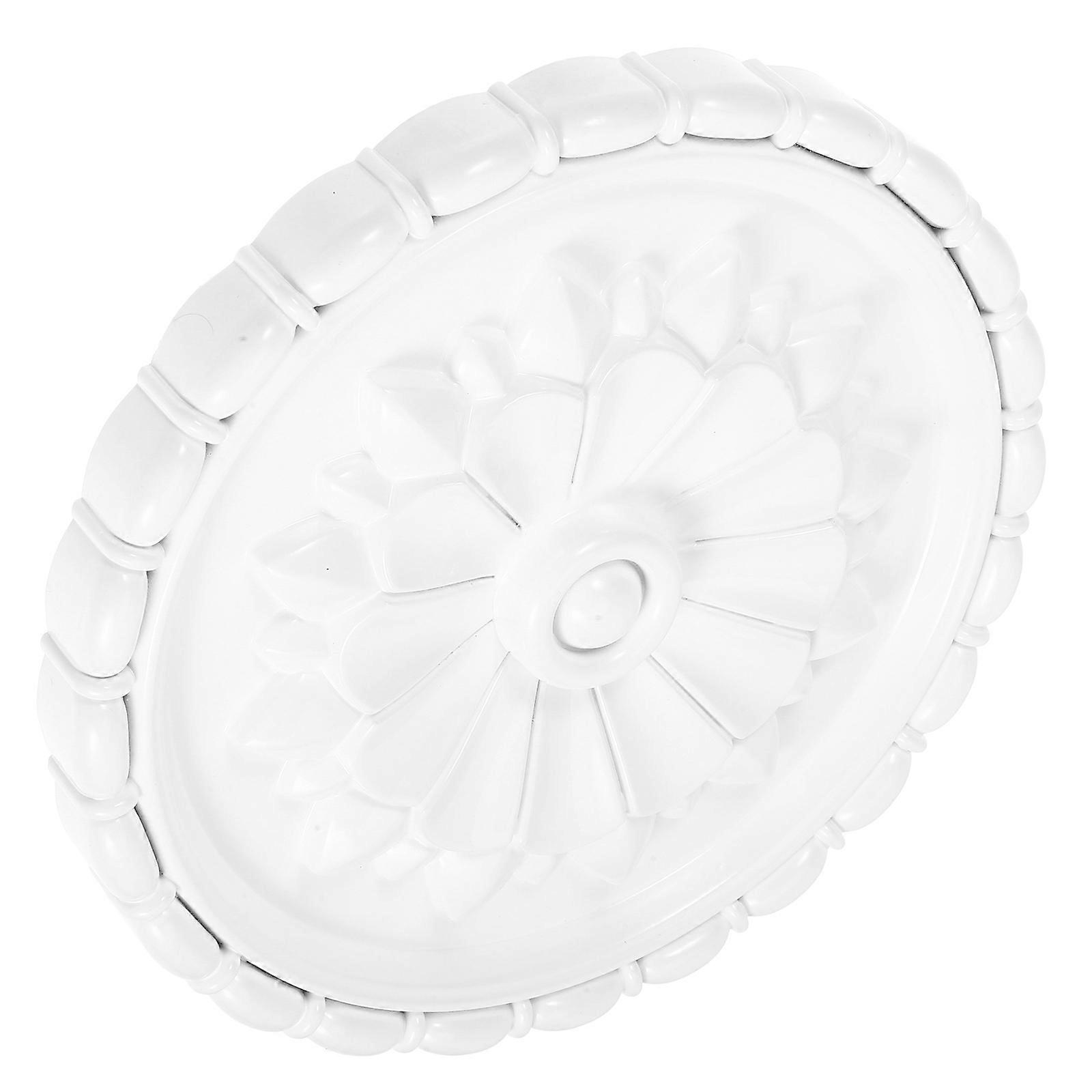Round Ceiling Medallion PU PVC Ceiling Medallion for Lighting
