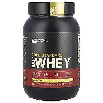 Optimum Nutrition, Gold Standard® 100 % vassleprotein, banankräm, 907 g
