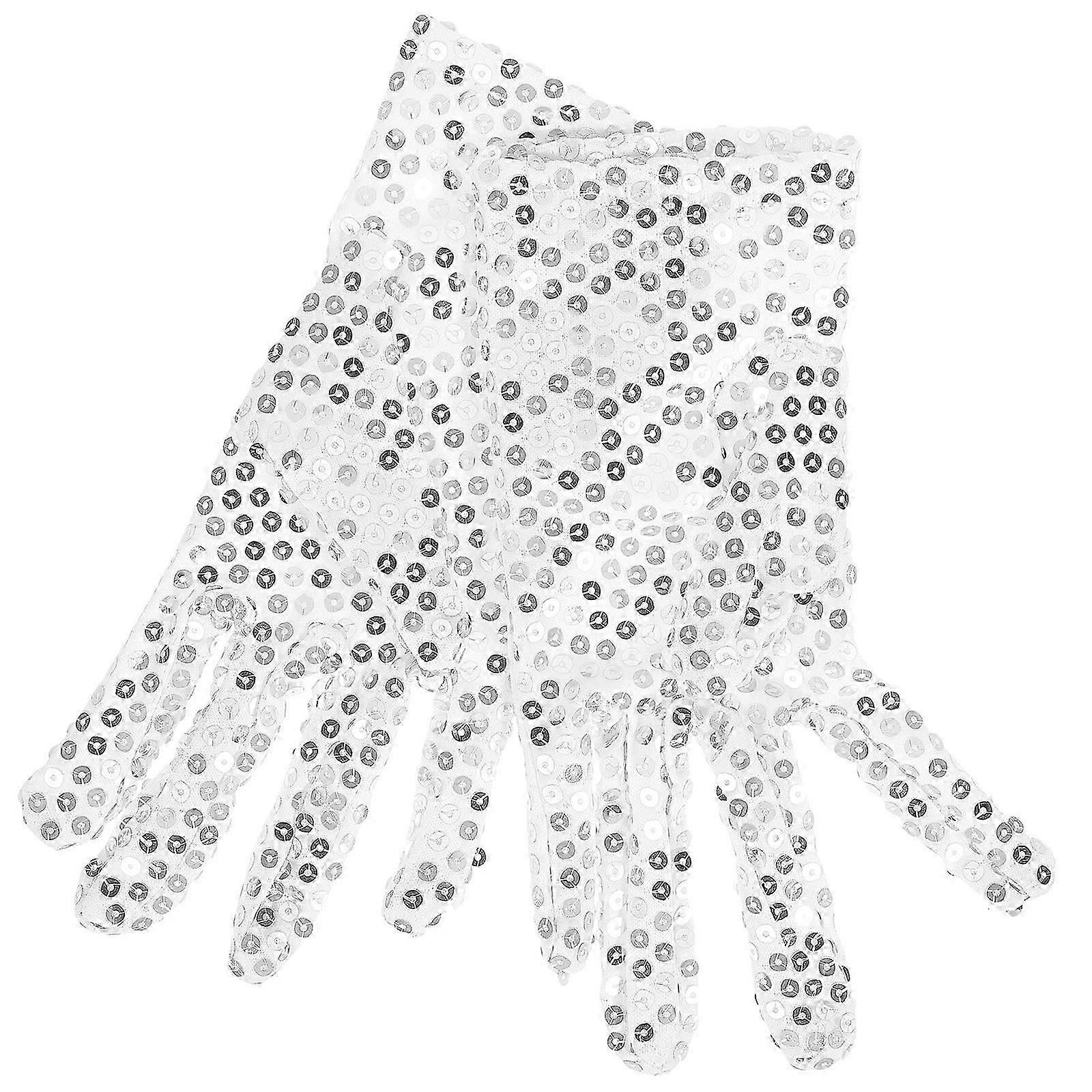 Sequin Glitter Gloves, 1 Pair, for Performance, Party, Cosplay