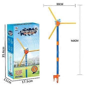 360 Degree Rotating Windmill Splash Sprinkler, Height Adjustable Backyard Lawn Water Spraying Toy for Children Outdoor Summer Fun