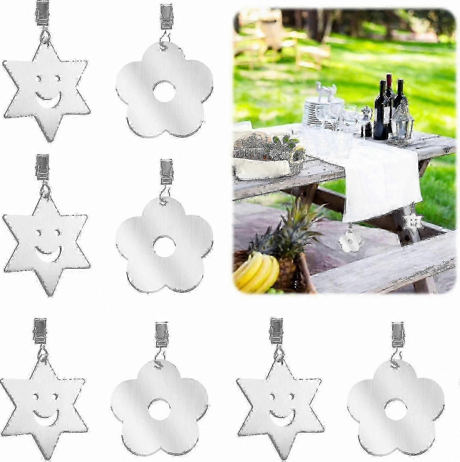 Durable Tablecloth Clips 8-Pack compatible with Secure Outdoor Use